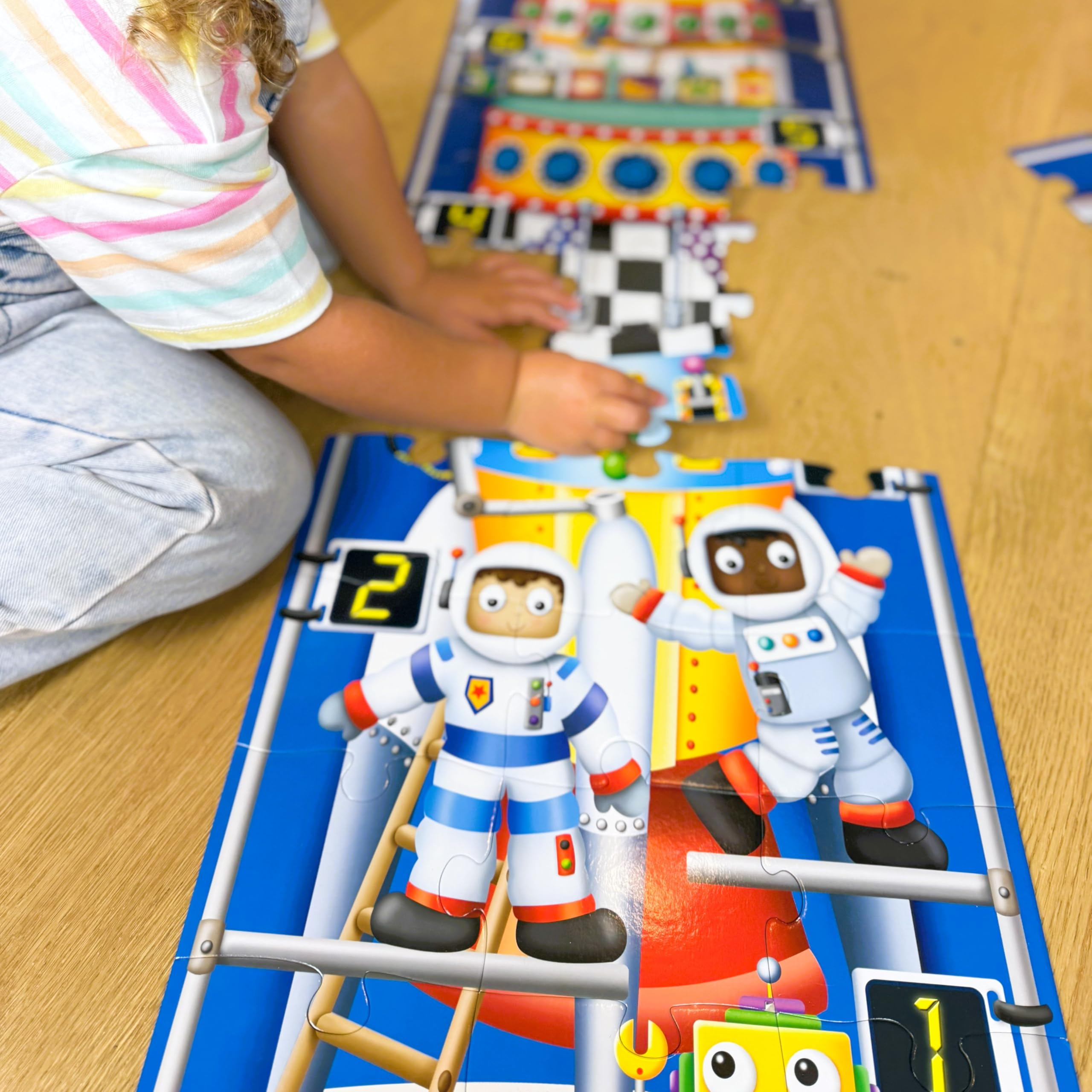 Amazon.com: Long and Tall Puzzles - 123 Rocket Ship - 51 Piece, 5